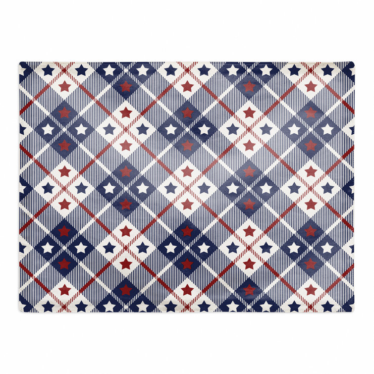 Gracie Oaks Polyester Plaid Rectangle Placemat Wayfair